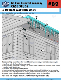 6 Ice Dam Warning Signs 6 Ice Dam Warning Signs