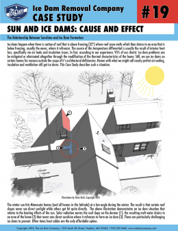 Sun and Ice Dams: Cause and Effect Sun and Ice Dams: Cause and Effect